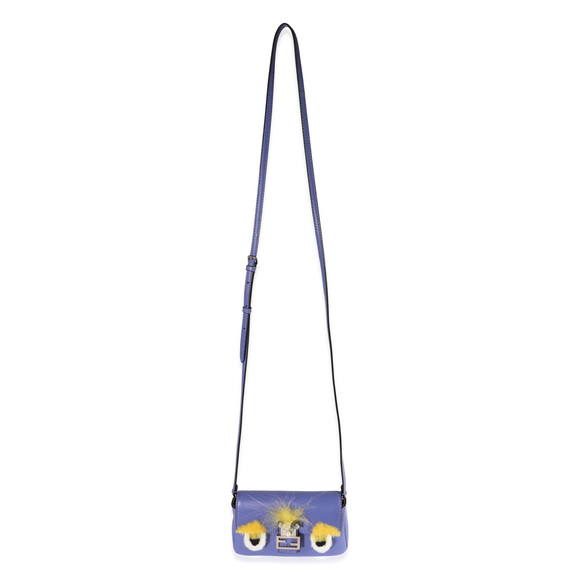 Fendi Periwinkle Bag Bug Micro Baguette - Picture 4 of 4